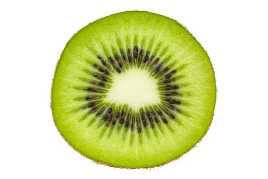 Kiwi in cross-section,juicy and fresh