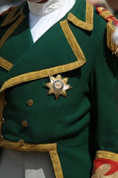Uniform with medal