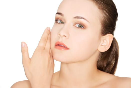 Beauty Woman. Beautiful young woman with healthy clean skin.