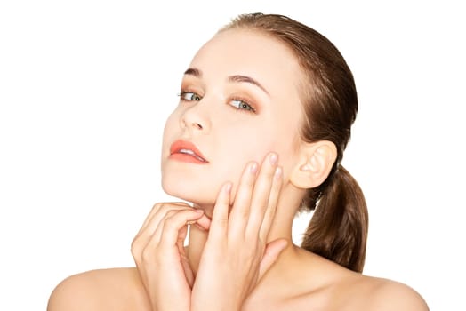 Beauty Woman. Beautiful young woman with healthy clean skin.