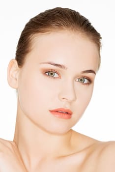 Beauty Woman. Beautiful young woman with healthy clean skin.