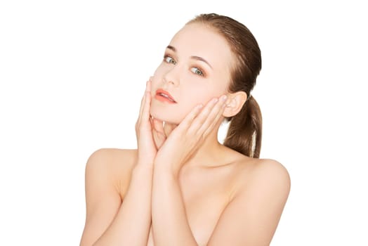 Beauty Woman. Beautiful young woman with healthy clean skin.