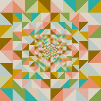 Colorful retro visual effect abstract seamless pattern background. Vector file layered for easy editing.