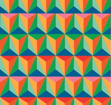 Triangle vintage hipster seamless pattern background. Vector file layered for easy editing.