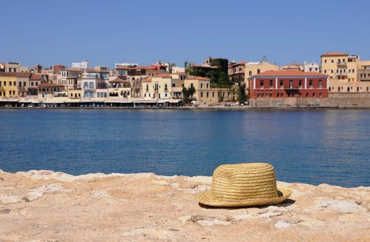 Straw hat in Chania