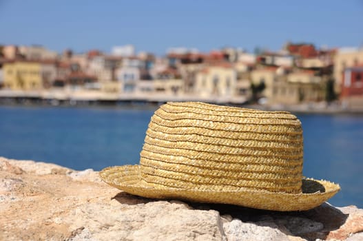 Straw hat in Chania