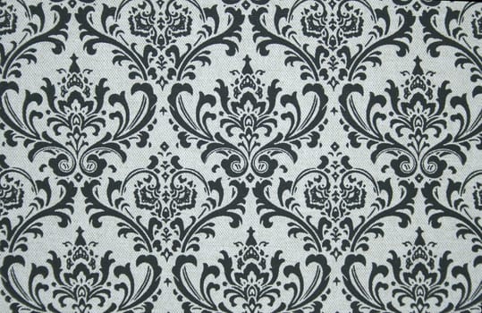 Black on grey seamless damask pattern. Nice to use as background.