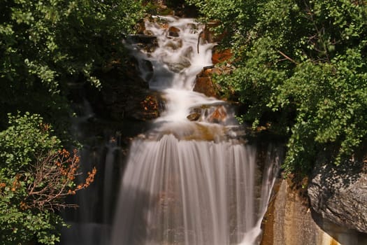 the waterfall
