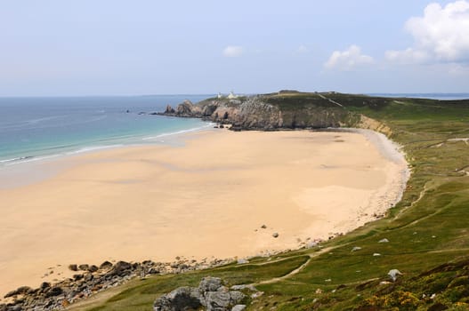 Beach on the Crozon peninsula Brittany