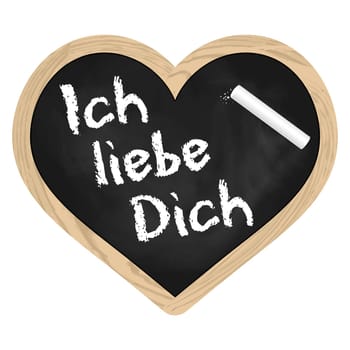 Herz Tafel Schiefer - I love you