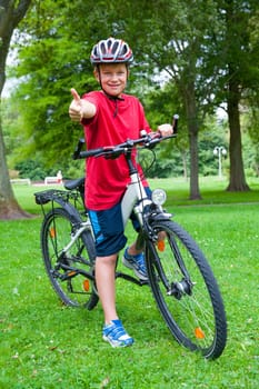 boy and his bicycle
