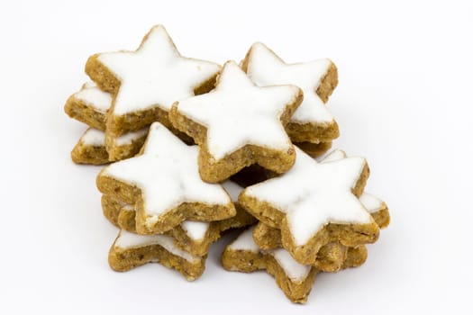 typical christmas cinnamon star cookies