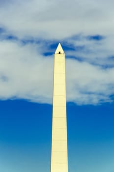 The obelisk, a historic monument in Buenos Aires, Argentina