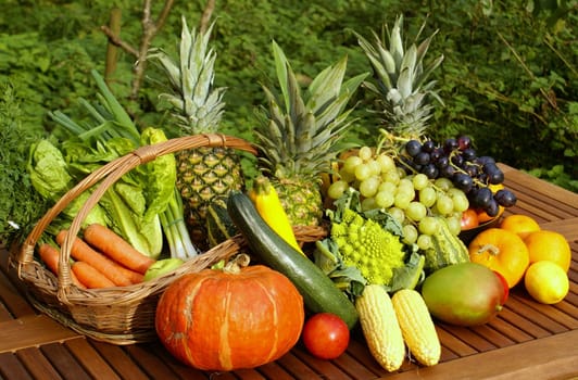 Organic fruit and vegetables
