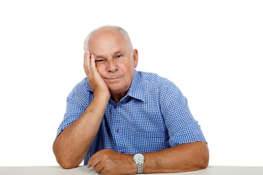 Senior sad