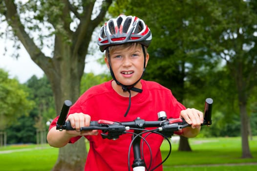boy and his bicycle