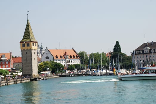 Lindau at Lake Constance Mangenturm Bayern Hafen