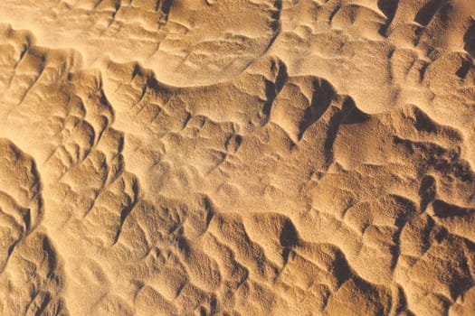 Sand pattern in the Sahara desert of Morocco.
