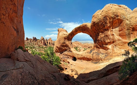 Arches National Park Devils Garden Double O Arch,Moab,Utah,USA