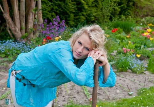 Woman in the garden