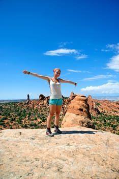 Arches National Park Devils Garden Double O Arch,Moab,Utah,USA