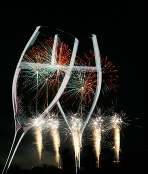 Drinks and fireworks for parties like wedding,new year,sylvester,independance days and others