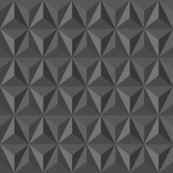 Trendy grey vintage abstract triangle seamless pattern background. Vector file layered for easy editing.
