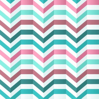 Vintage 3D optic effect with geometric shapes seamless pattern background. Vector file layered for easy editing.