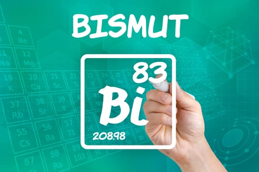 Symbol for the chemical element bismuth