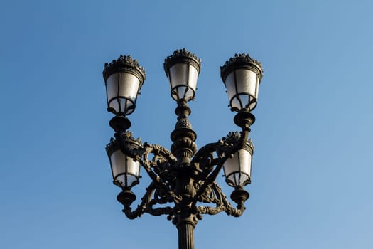A lamp post from the Plaza Mayor, Madrid.