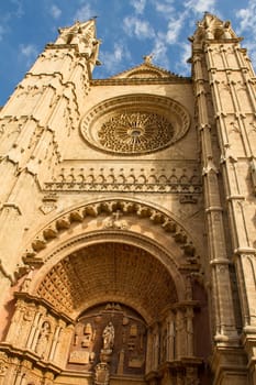 Cathedral La Seu in Palma de Mallorca.