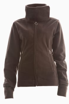 brown fleece jacket