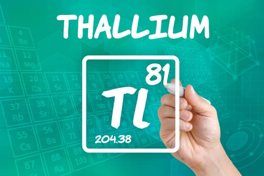 Symbol for the chemical element thallium