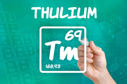 Symbol for the chemical element thulium