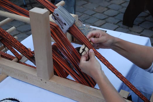 Board weaving Weaving Weaving frame Weaving technique Border