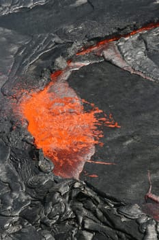 Volcano Erta Ale in Ethiopia Africa a rare volcano with an active lava lake