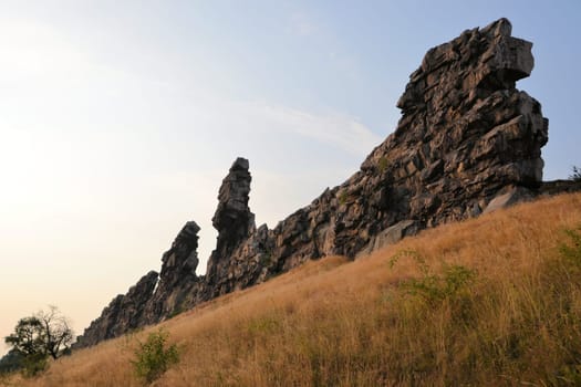 the Devil's Wall near Weddersleben