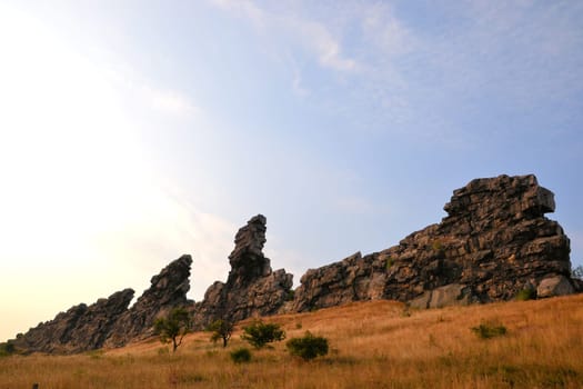 the Devil's Wall near Weddersleben