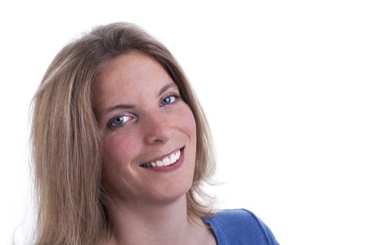 Beauty CloseUp Portrait of a Blond Woman