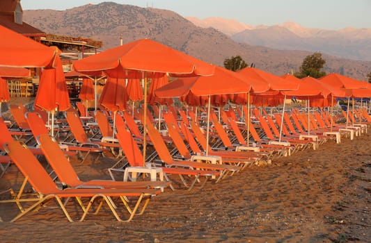orange loungers