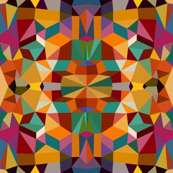 Vintage abstract colorful geometric elements seamless pattern background. EPS10 Vector file in layers for easy editing.