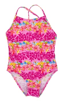 fused colored swimsuit isolated on white background
