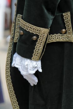 Hand with white glove