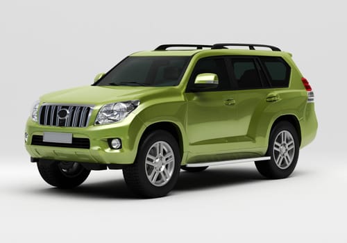 Large off-road vehicle on a light background