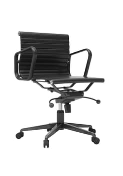 Gray office chair isolated on white background
