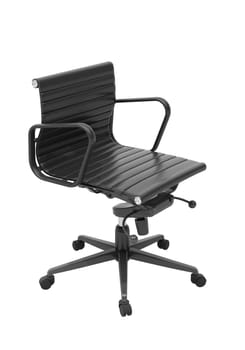 Gray office chair isolated on white background