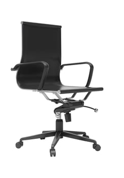 Gray office chair isolated on white background