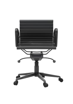 Gray office chair isolated on white background