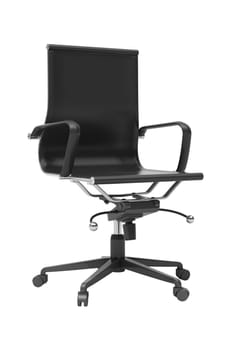 Gray office chair isolated on white background