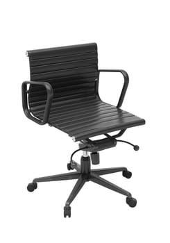 Gray office chair isolated on white background